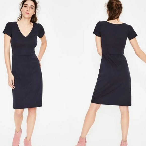 Boden Dresses & Skirts - Boden Versatile Penelope Jersey Fit & Flare Dress Navy - 10R